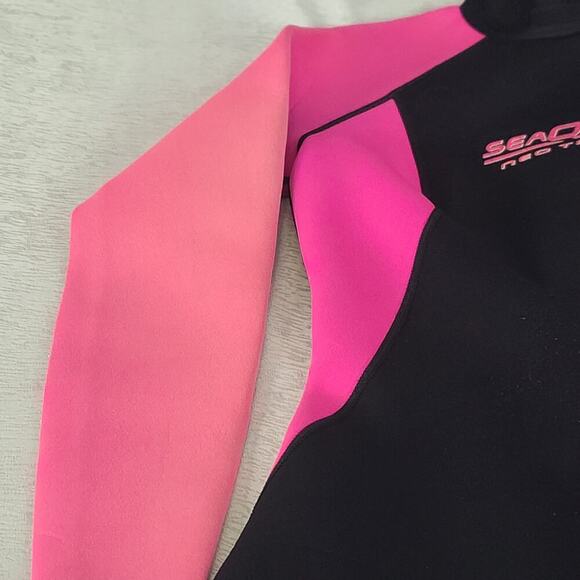 Seaquest women's full wetsuit Size 9-10 3MM Thermal protection knee pads - Picture 4 of 12